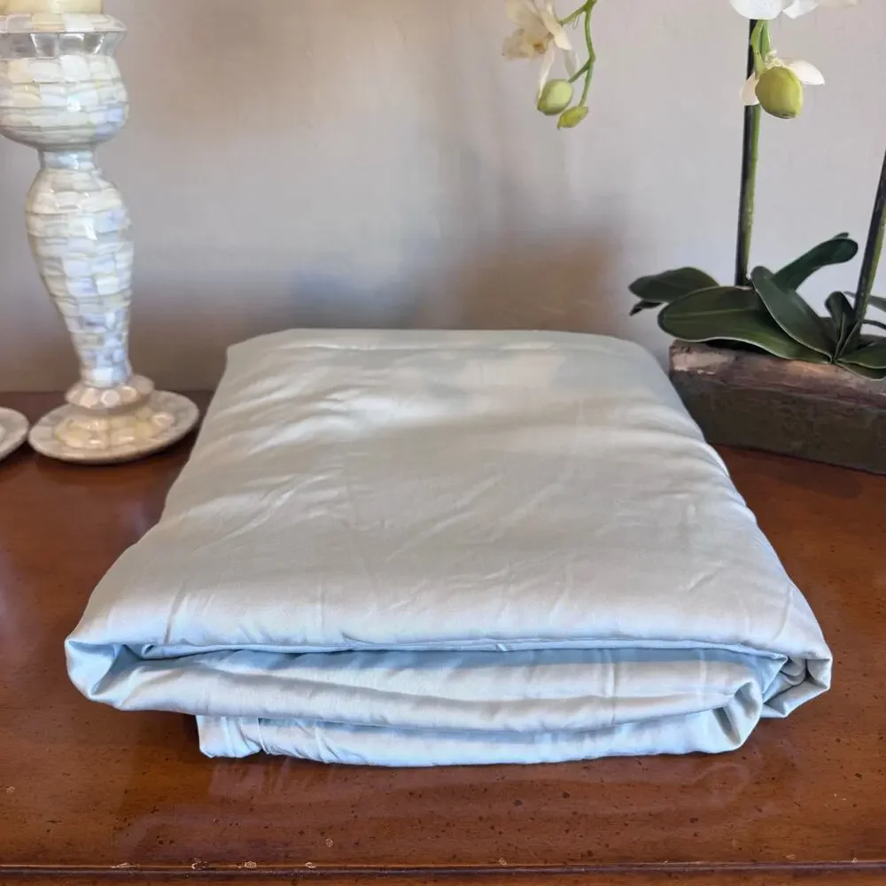 Cozy Earth Bamboo Duvet Cover Queen Shore Blue NWOT